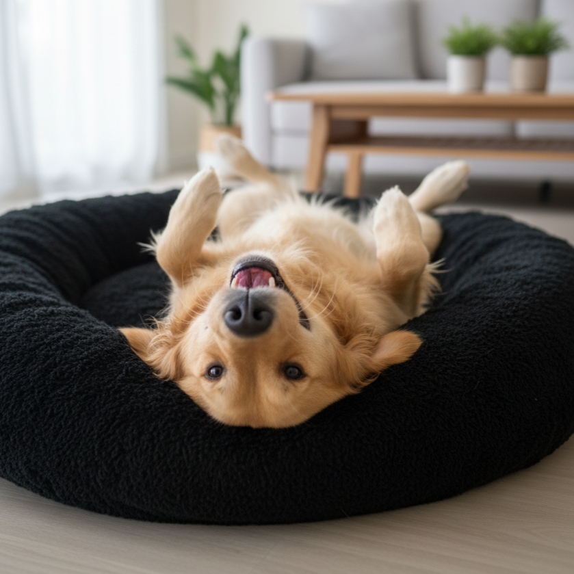 Tailfizz CalmNest Donut Dog Bed