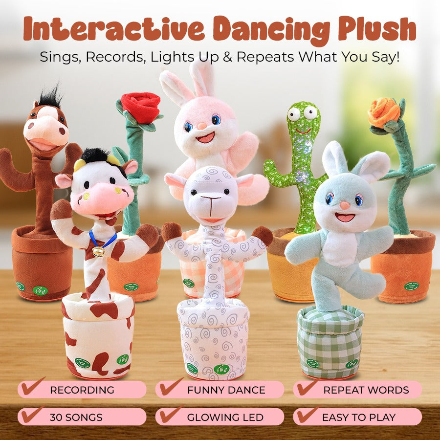 Interactive Dancing Plush: Sings, Records, Lights Up & Repeats What You Say!