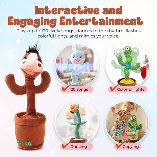 Interactive Dancing Plush: Sings, Records, Lights Up & Repeats What You Say!